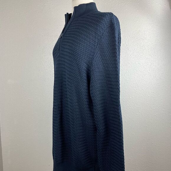 NWT Joseph Abboud Heritage Quarter Zip Sweater Top Size L EUC - Picture 3 of 7